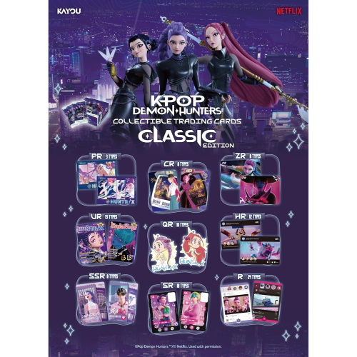 K-POP- CARTE DEMON HUNTERS BUSTINA 5 PZ