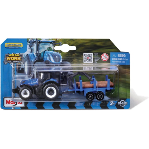 BURAGO - TRATTORE 10 CM CON RIMORCHIO