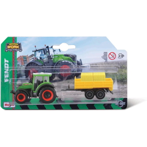 BURAGO - TRATTORE 10 CM CON RIMORCHIO