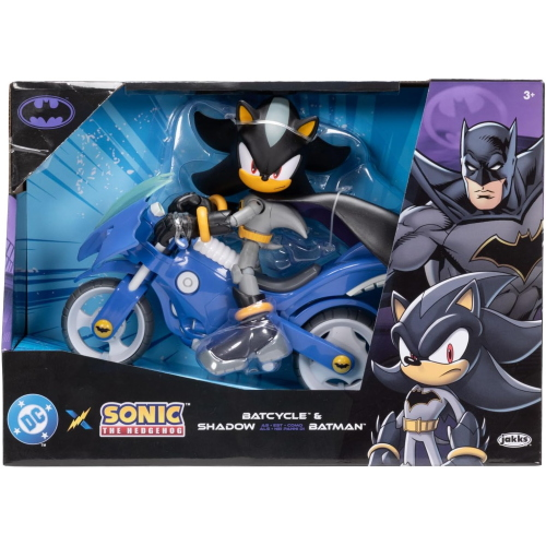 SONIC 2 - DC SHADOW BATMAN 13 CM CON BATCYCLE
