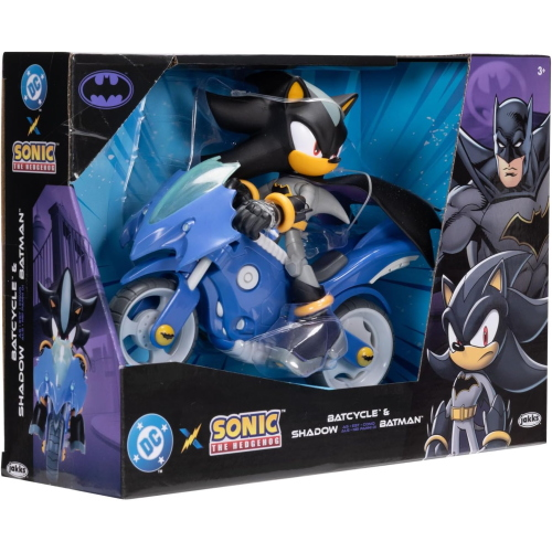 SONIC 2 - DC SHADOW BATMAN 13 CM CON BATCYCLE