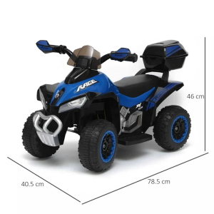 MINI MOTO QUAD EL- 6V DELUXE - BLU
