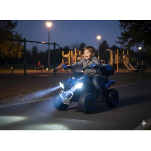 MINI MOTO QUAD EL- 6V DELUXE - BLU