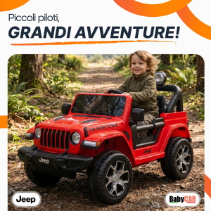 AUTO EL- JEEP WRANGLER RUBICON 12V ROSSA