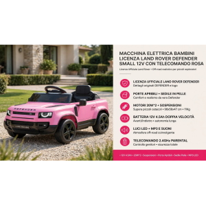 AUTO EL- 12V DEFENDER SMALL - ROSA