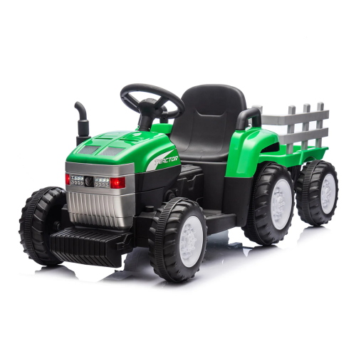 TRATTORE - EL.12V  C/RIMORCHIO- VERDE