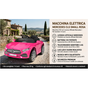 AUTO EL- MERCEDES CLS 12V ROSA