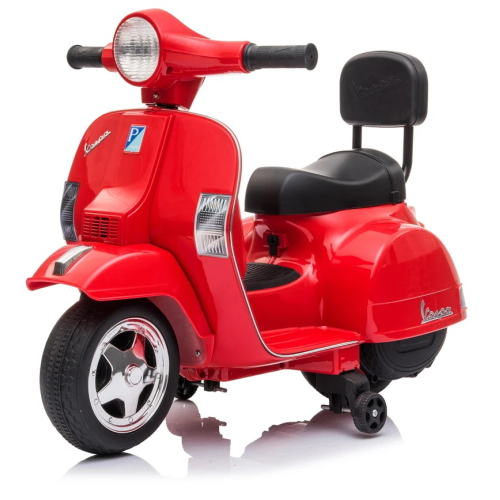 MINI VESPA EL- 6V C/SCHIENALE - ROSSA