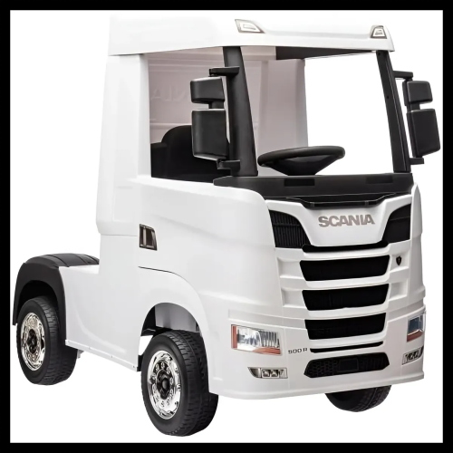 CAMION EL- 24V SCANIA SED.IN PELLE - BIANCO