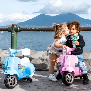 MINI VESPA EL- 6V C/SCHIENALE - ROSA