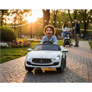 AUTO EL- 12V MASERATI GHIBLI - BIANCA