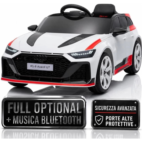 AUTO EL- 12V AUDI RS6 - BIANCA