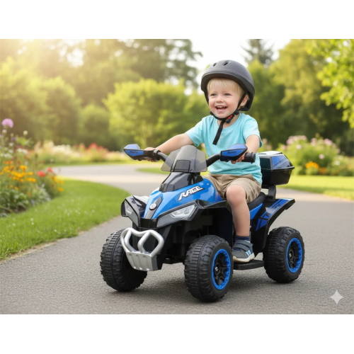 MINI MOTO QUAD EL- 6V - INVICTUS - BLU