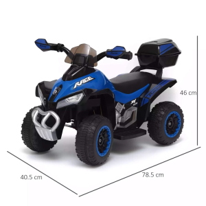 MINI MOTO QUAD EL- 6V - INVICTUS - BLU