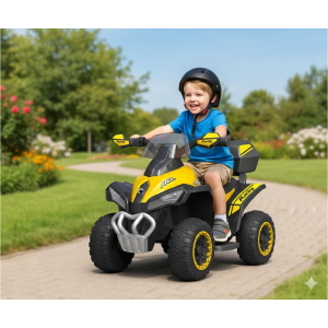 MINI MOTO QUAD EL- 6V - INVICTUS - GIALLO