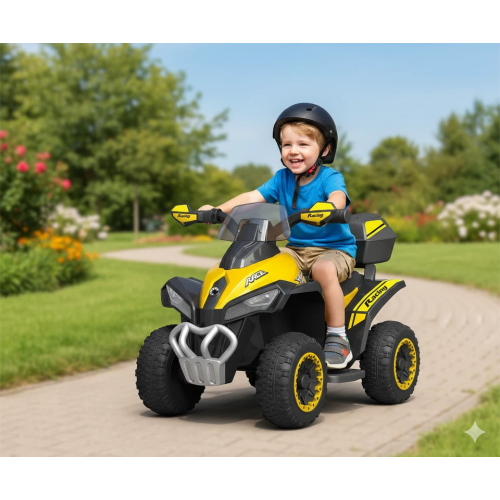 MINI MOTO QUAD EL- 6V - INVICTUS - GIALLO