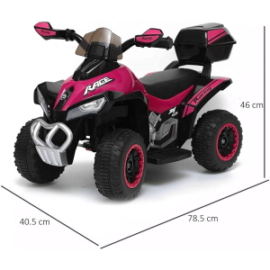 MINI MOTO QUAD EL- 6V - INVICTUS - ROSA