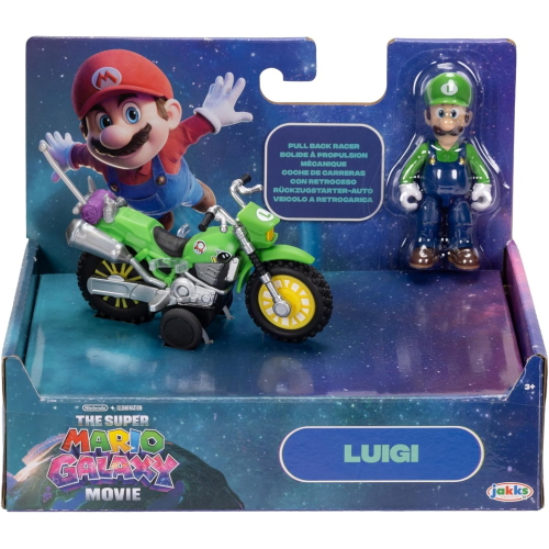 MARIO BROSS - MOVIE GALAXY- MOTO CON PERS. CM 6- LUIGI