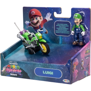 MARIO BROSS - MOVIE GALAXY- MOTO CON PERS. CM 6- LUIGI