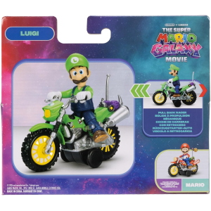 MARIO BROSS - MOVIE GALAXY- MOTO CON PERS. CM 6- LUIGI