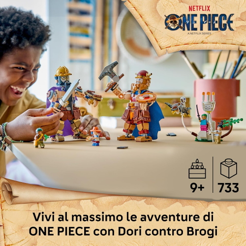 LEGO ONE PIECE - DORI CONTRO BROGI- GIANTS OF LITTLE GARDEN