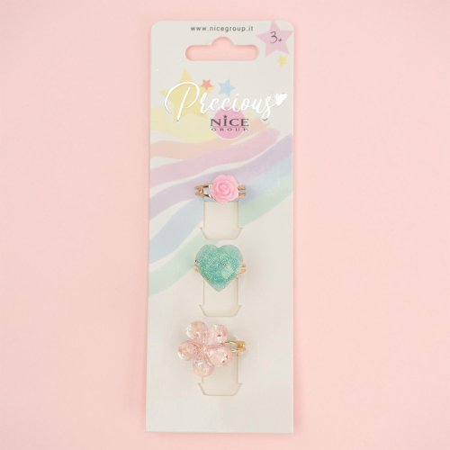 NICE PRECIUS- ANELLI 3 PZ LOVE IN THE AIR