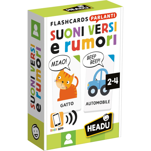 HEADU - FLASHCARDS PARLANTI SUONI VERSI E RUMORI