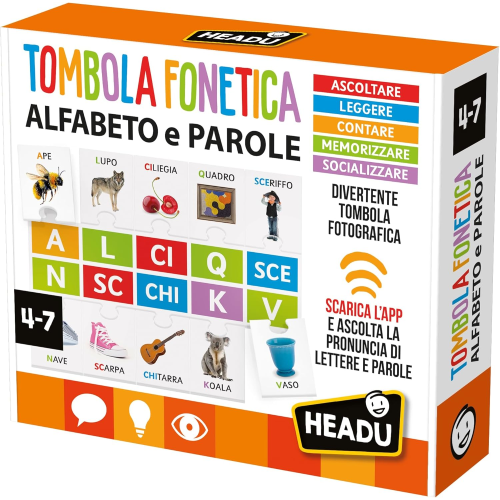 HEADU - TOMBOLA FONETICA ALFABETO E PAROLE