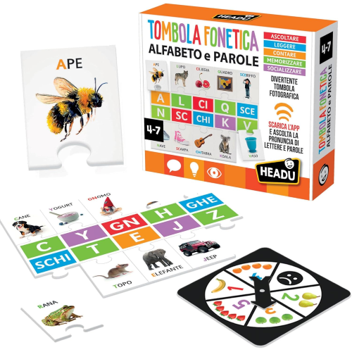 HEADU - TOMBOLA FONETICA ALFABETO E PAROLE