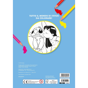 L- PRIMO ALBUM DA COLORARE - STITCH ALIENI SPECIALI