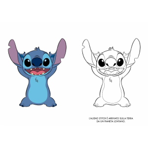 L- PRIMO ALBUM DA COLORARE - STITCH ALIENI SPECIALI