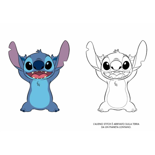 L- PRIMO ALBUM DA COLORARE - STITCH ALIENI SPECIALI