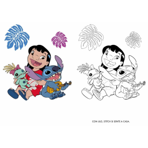 L- PRIMO ALBUM DA COLORARE - STITCH ALIENI SPECIALI