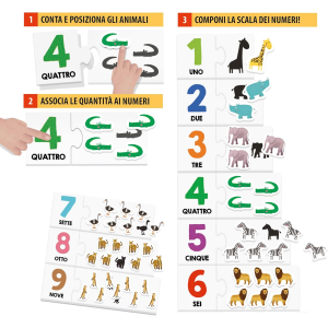 HEADU - CONTO CON NUMERI TATTILI MONTESSORI