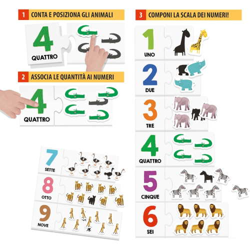 HEADU - CONTO CON NUMERI TATTILI MONTESSORI