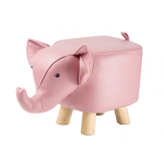 SGABELLO POUF ELEFANTE IN ECOPELLE