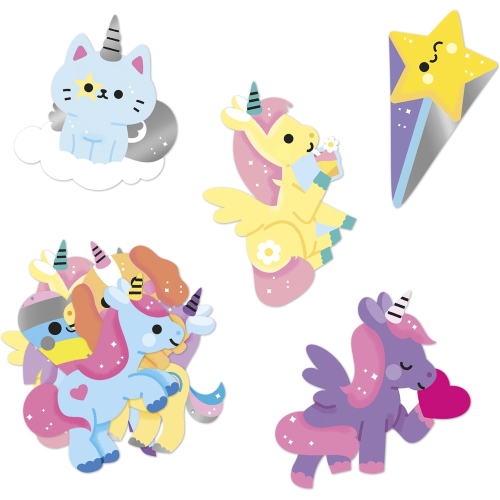 100 ADESIVI - UNICORNI