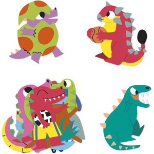 100 ADESIVI - DINOSAURI