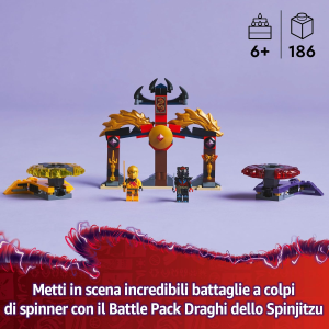 $ NINJAGO - BATTLE PACK DRAGHI DELLO SPINJITZU