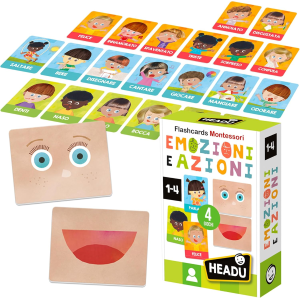 $ HEADU - FLAHCARD  EMOZIONI E AZIONI  MONTESSORI