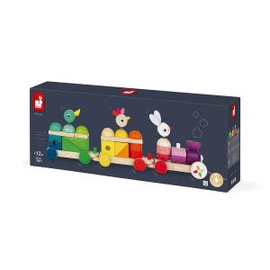 LEGNO - TRENO GIGANTE MULTICOLORE