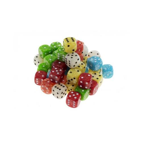 DADI PUNTATI COLOR. PERLATI "DEL NEGRO