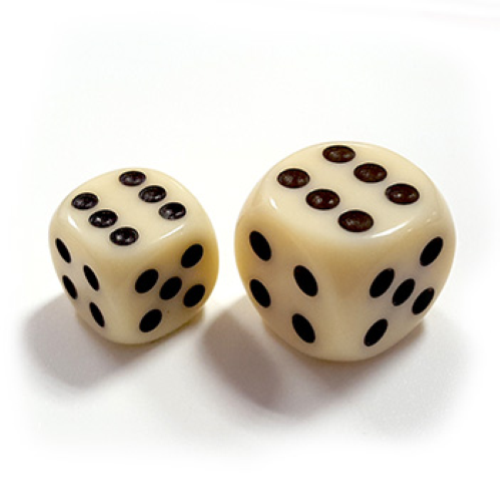 DADI PUNTATI AVORIO "DEL NEGRO