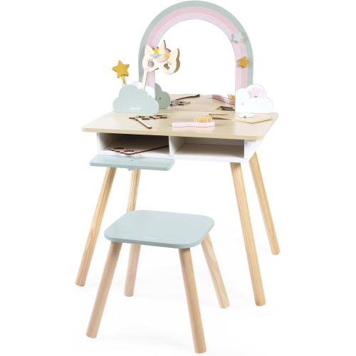 LEGNO - TAVOLO  DA TRUCCO UNICORNO