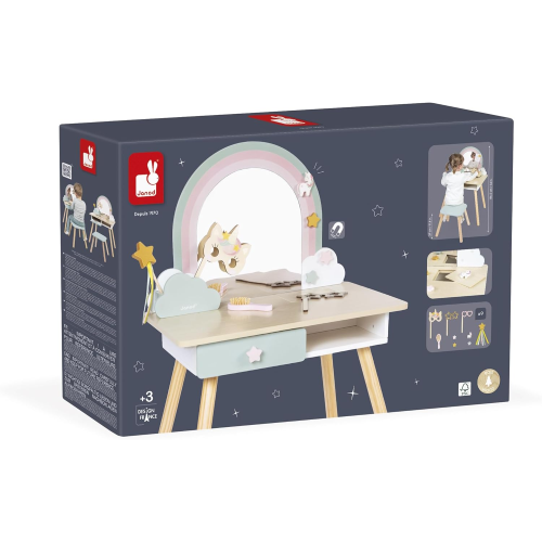 LEGNO - TAVOLO  DA TRUCCO UNICORNO