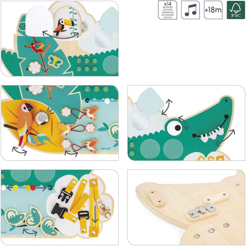 LEGNO - TROPIK PANNELLO MULTIATTIVITA' COCCODRILLO