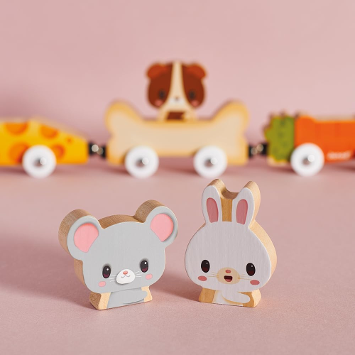 LEGNO - FATTORIA ANIMALI DOMESTICI MAGNETICI