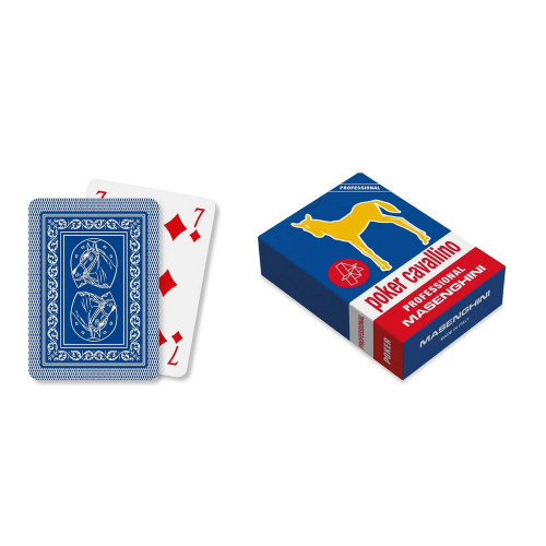 CARTE - POKER "MASENGHINI" CAVALLINO BLU