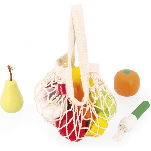 LEGNO - NONNA SOLE MAXI SET FRUTTA E VERDURA DA AFFETTARE