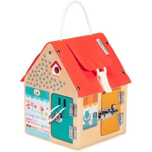 LEGNO - LA CASA PER L´APPRENDIMENTO MULTI SERRATURE